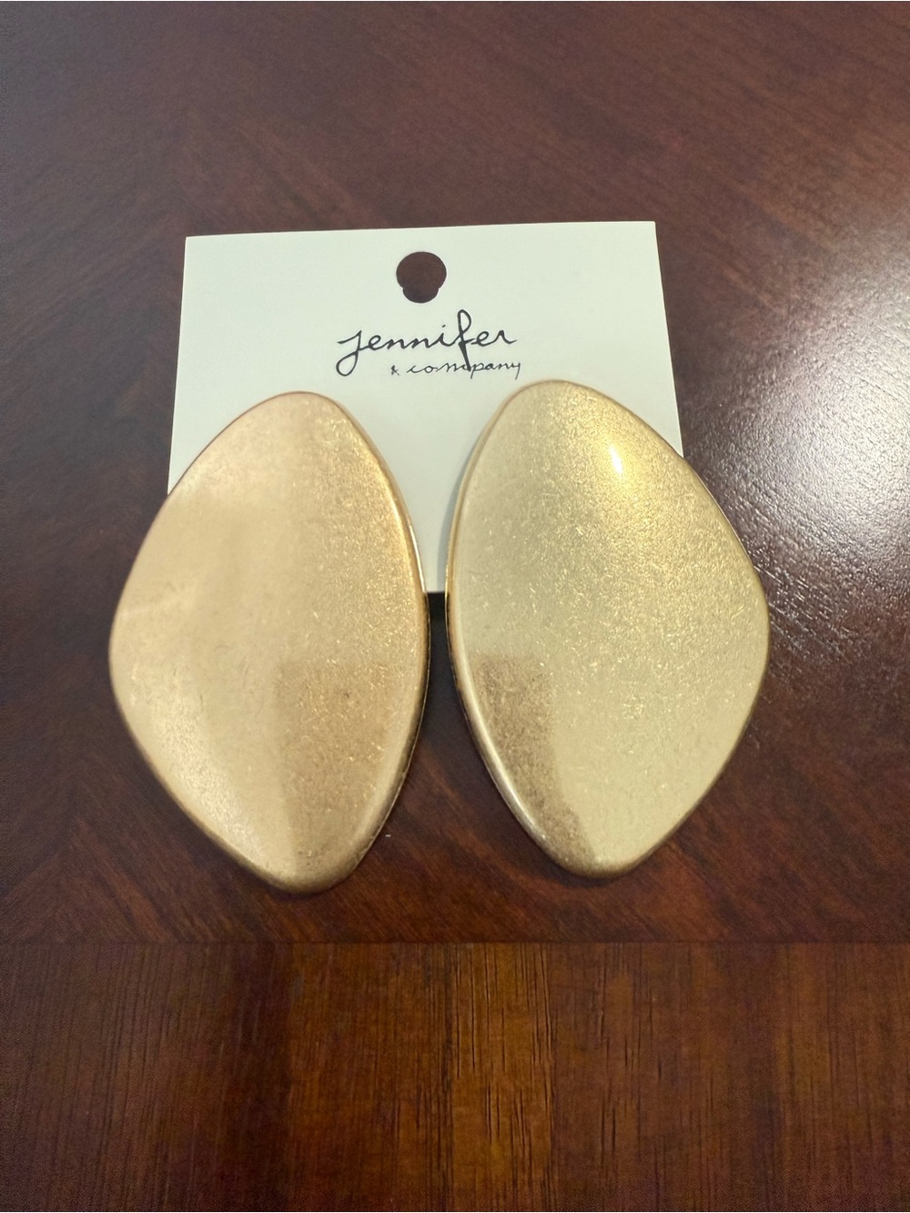 Gold Statement Clip Earrings